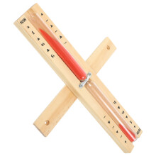 2Pcs Red Glass and Wood Hourglass Sauna Timer 15-Minute Sand Reminder