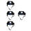 4Pcs Hard Hat Liner Insert Plastic Breathable Padding Adjustable Fit 6