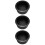 3Pcs Black ABS Foosball Table Ashtray Insert with Cup Holder for Home 9