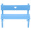 4Pcs Blue Pla Mini Bench Figure for Miniature House Accessories 2