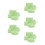 5Sets Multifunctional Green Foam Photography Props Small Backdrops Set 4