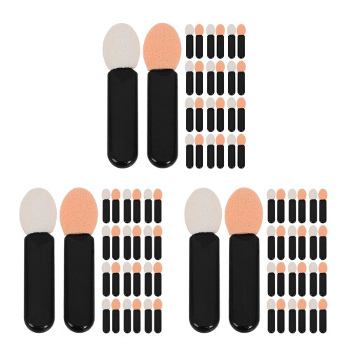 300Pcs Black Mini Eyeshadow Brush - Soft Acrylic Makeup Applicators 2