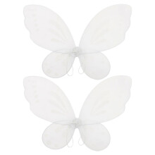 10Pcs Adjustable White Butterfly Wings for Kids Dress Up and Cosplay