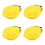 4Pcs Lemon Shaped Ceramic Bowls Cute Yellow Kitchen Decor Storage Dish 8