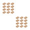 100Pcs Premium Corrugated Paper Coffee Cup Carrier Tray 2-Cup Holder 3