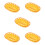 5Pcs Khaki Woven Fast Food and Fruit Storage Basket Practical 9