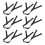 12Pcs Ergonomic Black Hard Hat Chin Straps Uv-Resistant Work 1