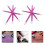 100Pcs Durable Blue Nail Care Stick Rubber Tip Manicure Cuticle Tool 10