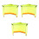 3Pcs Yellow Hard Hat Brim Shade Sunproof Neck Cover Construction 3