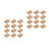 100Pcs Premium Corrugated Paper Coffee Cup Carrier Tray 2-Cup Holder 2
