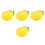 4Pcs Lemon Shaped Ceramic Bowls Cute Yellow Kitchen Decor Storage Dish 6