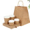 100Pcs Premium Corrugated Paper Coffee Cup Carrier Tray 2-Cup Holder 7