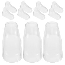 100Pcs Clear Plastic Baby Shoe Holders Sock Form for Store Showcase