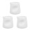 3Pcs Compact Ceramic Milk Pitchers White Small Coffee Creamer Jugs 6