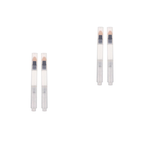 4Pcs Travel- -Type Makeup Pen Transparent Blush Dispenser 2