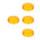 4Pcs Motorcycle Turn Signal Light Covers Yellow Plastic Easy Install 8