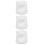 3Pcs Compact Ceramic Milk Pitchers White Small Coffee Creamer Jugs 4