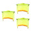 3Pcs Yellow Hard Hat Brim Shade Sunproof Neck Cover Construction 5