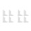 8Pcs White Foot Model Sock Display Stand Plastic Shoe Tree Retail Use 4
