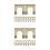 60Pcs Precision Golden Cable Clamp for Car Brake Line Stabilizer 8