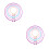 2Pcs Multicolor Plastic Embroidery Hoops Set for Cross Stitch Projects 4