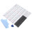 5Pcs PVC Piano Keyboard Stickers Assorted Colors Removable Note Labels 3