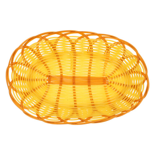 5Pcs Khaki Woven Fast Food and Fruit Storage Basket Practical 2