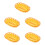 5Pcs Khaki Woven Fast Food and Fruit Storage Basket Practical 7