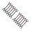 12Pcs Ergonomic Black Hard Hat Chin Straps Uv-Resistant Work 10