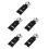 5Pcs Lightweight Black ABS Mini Folding Makeup Palette with Mirror 8