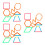90Pcs Multi-Use Math Cubes and Shape Sticks for Children's Learning 5