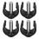 8Pcs Durable Black Cane Locking Non-Slip Rubber Metal 2