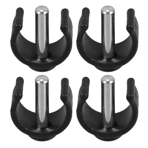 8Pcs Durable Black Cane Locking Non-Slip Rubber Metal 1