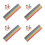 2160Pcs Assorted Color Origami Paper Strips for Star Craft Projects 7