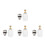 4Pcs Underfloor Heating Manifold Valve Core Gold Brass with Auto Reset 7
