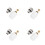 4Pcs Underfloor Heating Manifold Valve Core Gold Brass with Auto Reset 6