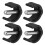 8Pcs Durable Black Cane Locking Non-Slip Rubber Metal 3
