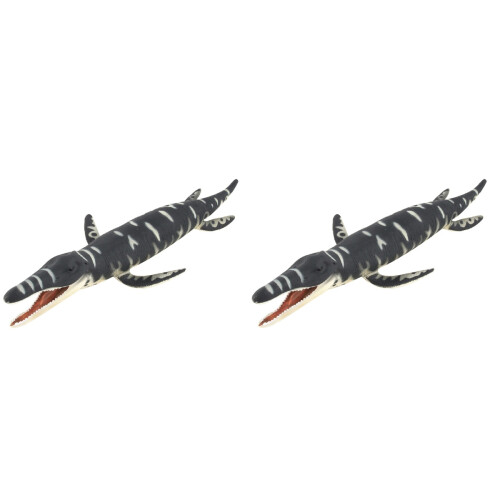 2Pcs Lifelike Liopleurodon Dinosaur Ornament Decoration 1