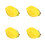 4Pcs Lemon Shaped Ceramic Bowls Cute Yellow Kitchen Decor Storage Dish 3