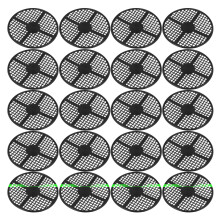40Pcs Black Breathable Flowerpot Mesh Pads for Garden Plant Drainage