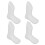 8Pcs White Foot Model Sock Display Stand Plastic Shoe Tree Retail Use 3