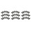 150Pcs Compact Steel Self Tapping Screws for Car License Plate Fixing 7