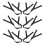 12Pcs Ergonomic Black Hard Hat Chin Straps Uv-Resistant Work 2