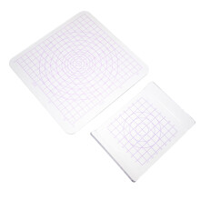 2Pcs Transparent Acrylic Clay Wedging Board Multi Color for DIY Craft