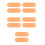 50Pcs Orange Pet Light Gels Sheets Self-Adhesive Warm Color Correction 5
