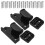 3Sets Retractable Safety Gate Repair Kit Black Plastic Durable for Car 3