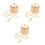 3Pcs Brass Candle Snuffer Tools Multi-Color Extinguishing Caps 4