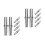 12Pcs Precision Engineered Steel Scaffold Joiners Silver Locking Pins 7