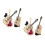 4Pcs Mini Guitar with Stand Pla Decorative Model for Collectors 6