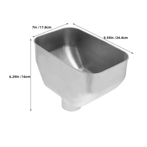 Silver Downspout Drainage Adapter Stainless Steel for Garden Use 1